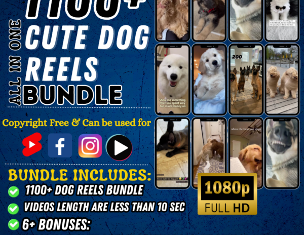 Cute Dog Reels Bundle, Dog Reels Bundle