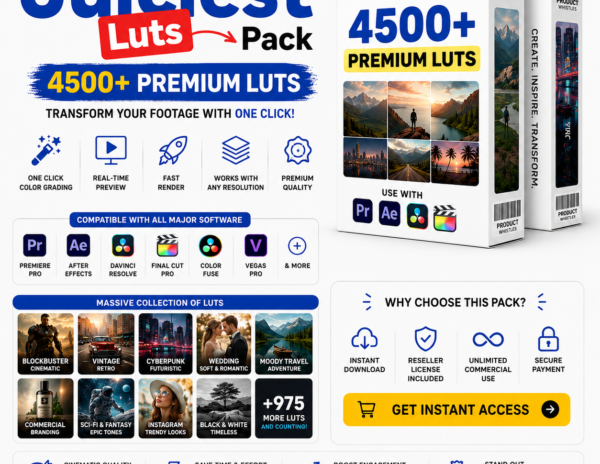Hollywood-Grade Color LUTs, LUTs Bundle