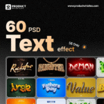 3D Editable Text Effect PSD Bundle for Photoshop - Instant Download