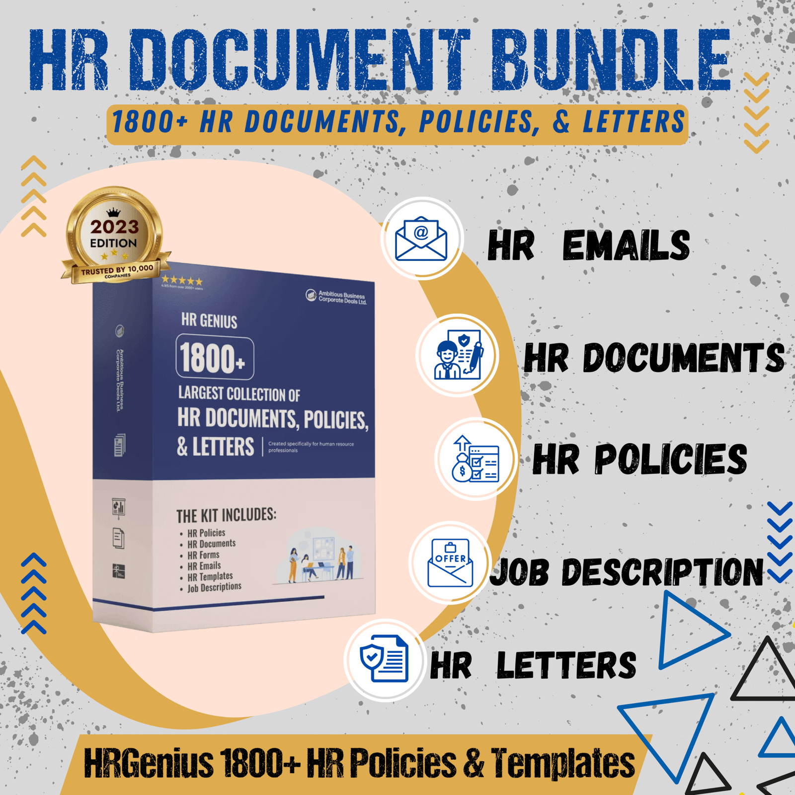 HR Document All-in-One HR Toolkit | Editable HR Forms, Policies, Job Descriptions & Templates for Businesses - Image 1
