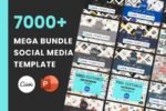 7000+ Canva Social Media Templates Mega Bundle | Instagram, Reels, Business, Coaching, Marketing, Fashion, Food, Posts & Stories