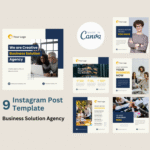 30 Instagram Canva Templates for Creative Business | Editable Social Media Post Templates | IG Feed Design for Agencies & Entrepreneurs