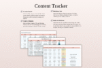 Social Media Content Planner for Google Sheets & Excel | Content Calendar, Post Tracker & Marketing Planner Spreadsheet - Image 5