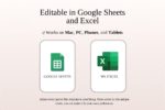 Social Media Content Planner for Google Sheets & Excel | Content Calendar, Post Tracker & Marketing Planner Spreadsheet - Image 8
