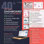 40+ Dashboard Templates Excel & Google Sheets | Business Analytics & Financial Reporting Spreadsheets