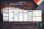 60+ Accounting Templates Excel & Google Sheet | Small Business Profit & Loss, Balance Sheet & Cash Flow Tracker - Image 5