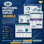 50+ Professional Datasheet Template Bundle Excel & Google Sheets | Business Dashboard, HR, Sales, Finance Reports | Editable Spreadsheet Templates