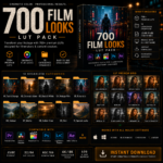 700 Film Looks LUT Pack | Cinematic Color Grading Presets | Video & Photo LUTs | Premiere Pro Lightroom DaVinci Resolve LUTs - Image 3