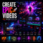 200+ Glitch Transitions for Final Cut Pro X | FCPX Transition Pack | VHS Bad Signal Urban Effects | YouTube Video Editing Assets - Image 5