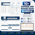 10+ Expense & Budget Templates | Excel & Google Sheets | Budget Planner | Expense Tracker | Financial Spreadsheet Bundle