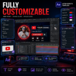 YouTube Starter Pack for After Effects | YouTube Animation Bundle | Intro Lower Third Subscribe Buttons | Content Creator Pack - Image 3