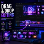 1500+ Seamless Transitions Pack for Premiere Pro | Video Editing Bundle | Glitch Zoom Pan Warp Transitions | Drag & Drop Editing Pack - Image 2